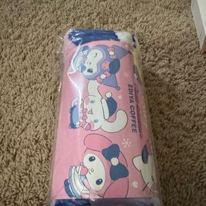 Sanrio limited edition exclusive Korea Ediya coffee fleece blanket